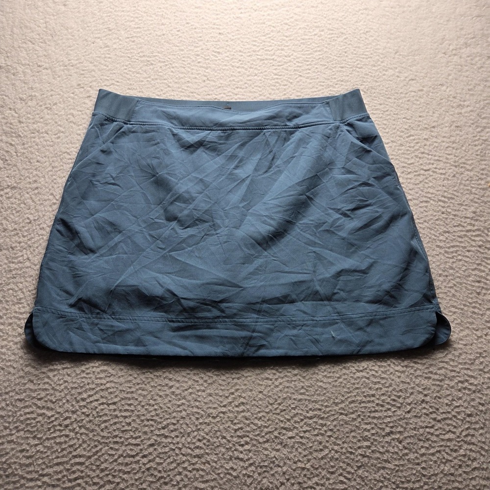 Old Navy Skort Womens Medium Blue Solid Athletic Lined Stretch Pockets Pull On
